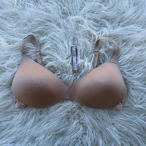 Skims Wireless Form Pushup Plunge Bra Clay Size 40D